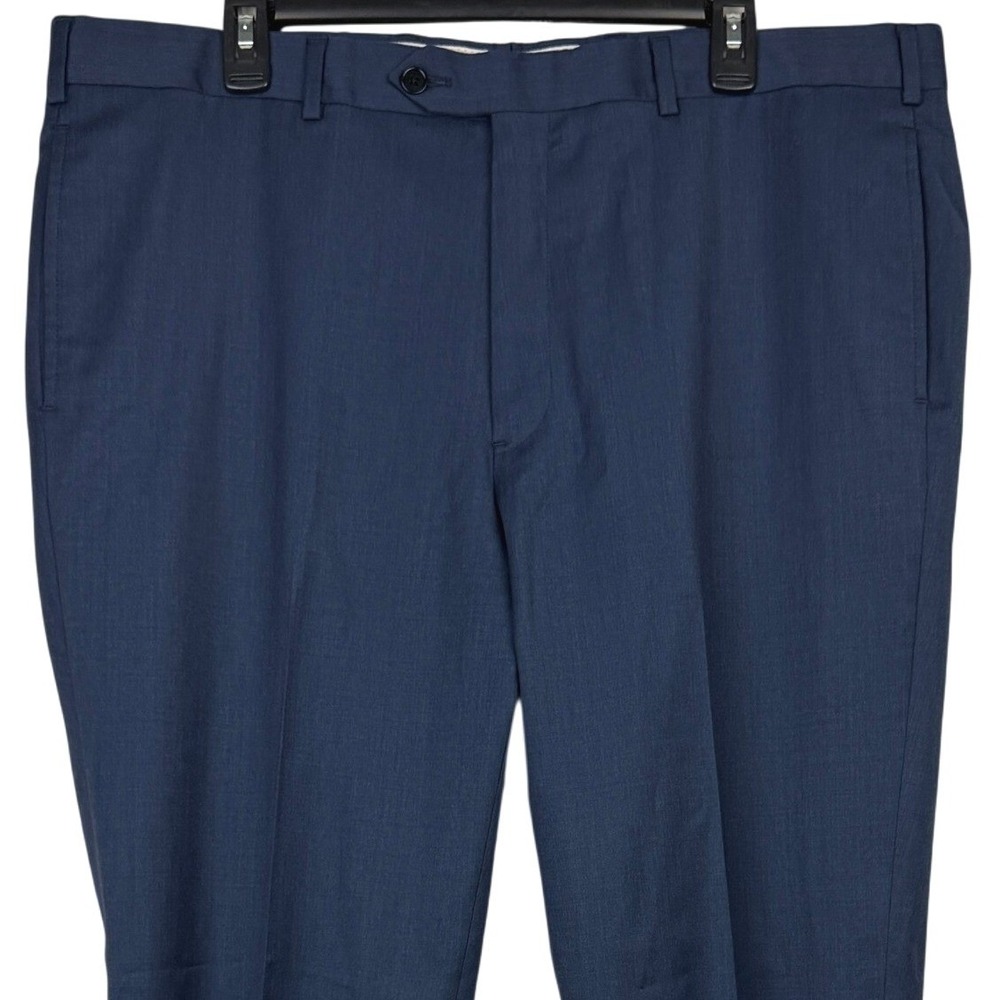 Brooks Brothers REGENT Fit Dress Pants Mens 40x32 MERINO WOOL Navy Blue Trousers